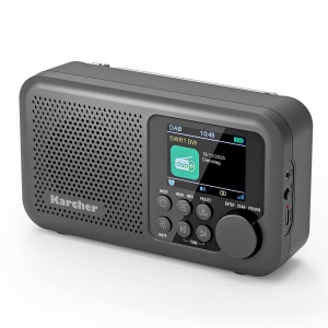 Radio portabil Karcher DAB 2415 cu Bluetooth, acumulator 2200 mAh, compact - Img 8