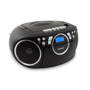Radio portabil Karcher RR 5042-B cu CD player, casetofon si AUX-In - Img 2