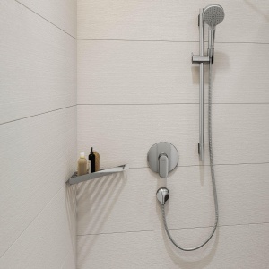 Raft de dus hansgrohe AddStoris, metal, crom, montare pe colt - Img 6