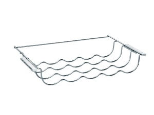 Raft pentru sticle Siemens KS10Z020, cromat, 5 sticle, 28,7 x 47,8 x 7,7 cm