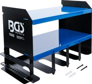 Raft pentru Unelte BGS 70332 cu 2 Ablaje, 4 Suporti, Capacitate 30 kg