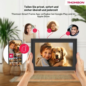 Rama foto digitala Thomson 10, touchscreen HD, 32 GB, Wi-Fi, negrualb - Img 9