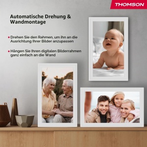 Rama foto digitala Thomson 15 inch, FHD, 32 GB, alb - Img 7