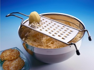Rasa Groasa ROSLE Classic, Inox 1810, 40 cm, cu Maner Ergonomic si Standuri din Silicon - Img 2