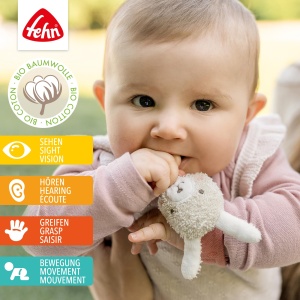 Rasdelarmband Fehn Natur Hase 048377 Materiale Bio Rassel pentru Bebelusi - Img 3