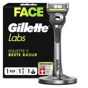 Rasierer pentru barbati Gillette Labs, metal, gri, cu tehnologie de curatare
