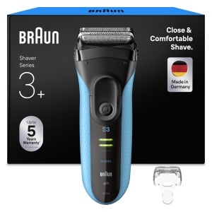 Rasitor electric Braun Series 3, 3040si, 2 folii de taiere, albastru