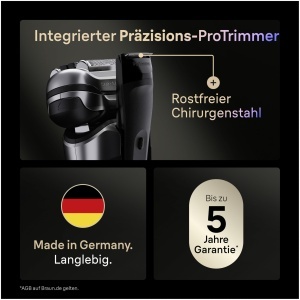 Rasitor electric Braun Series 9 PRO, 9617psi, argintiu, 60 min autonomie - Img 6