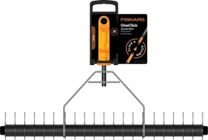 Rasnita de gazon Fiskars OneClick, 870 g, otel carbon, negruportocalie - Img 6