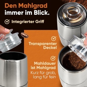 Rasnita electrica cafea Clatronic KSW 3807, 60g, 150W, lame inox, compacta - Img 5
