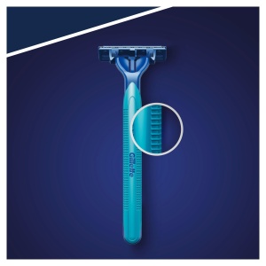 Rasoir de unica folosinta Gillette BlueII Plus Slalom pentru barbati, 2 lame, cu banda hidratanta - Img 3