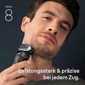 Rasoir Electric Braun Series 8, Scherkopf 83M, Argintiu - Img 2
