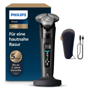 Rasoir electric Philips i9000, negru, cu trimmer integrat si ladestation