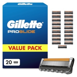 Rasoir Gillette Fusion5 Proglide, 20 Cutite de Schimb, Negru