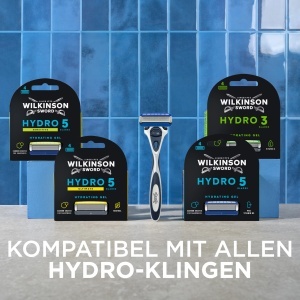 Rasoir pentru barbati Wilkinson Sword Hydro 5, 12 lame, gel hidratant, trimmer pliabil - Img 5