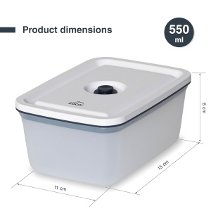 Recipient alimentar Lacor 69691, 550 ml, din Polypropylen, BPA-free - Img 2