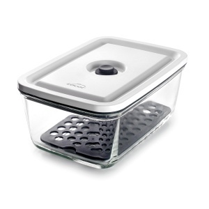 Recipient alimentare Lacor 69689, 1,5 litri, din sticla borosilicata, cu capac etans