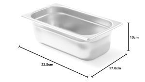 Recipient Gastronom HENDI GN 13, 4L, Inox, 325x176x100mm - Img 3