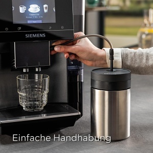 Recipient izolat pentru lapte Siemens TZ80009N, 0,5 L, inox, alb - Img 2