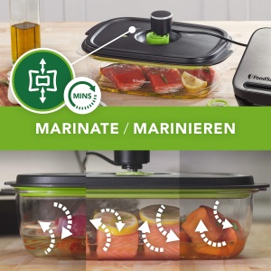 Recipient Vakuum FoodSaver Preserve Marinate 1,18L, BPA-free, Spalabil - Img 4