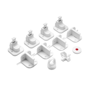 Reer Magnetschloss 51020 Set 4 Bucati Siguranta Dulapuri si Sertare Alb