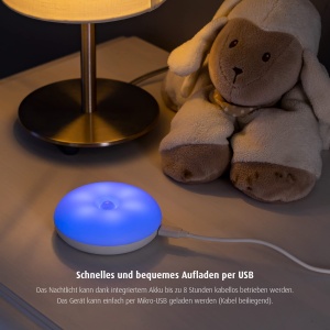 Reer NightGuide SmartLight Lampa de noapte pentru copii control Bluetooth lumina calda cu senzor de miscare - Img 4