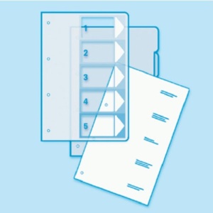 Registru Leitz 12940000, A4, 12 Tablite, Culoare AlbMulticolor, Polypropylen - Img 6
