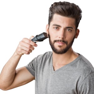 Remington Beard Trimmer Men [auto-ascutire. Lame ceramice / 0,4-18 mm] Set de tuns barba (cadran cu 9 setari de lungime de la 1,5 mm, retea / baterie, indicator de incarcare LED, aparat de tuns par lung) MB320C - Img 10
