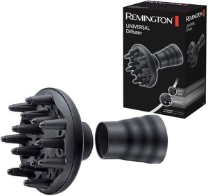 Remington Diffuser Universal - Atasament [bucle si volum] cu adaptor din silicon pentru aproape toate uscatoarele de par, accesorii D52DU