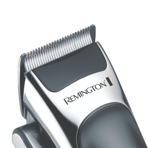 Remington Hair Clipper Professional [auto-ascutire. Lame ceramice cu parghie de reglare/0,5-25 mm] Set de tunsori de par (8 piepteni de atasament, retea/baterie, litiu, husa profesionala cu accesorii de coafura) HC363C - Img 2