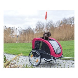 Remorca pentru caini TRIXIE, pliabila, 30 kg, 58 x 52 x 79 cm, rosieneagra - Img 3