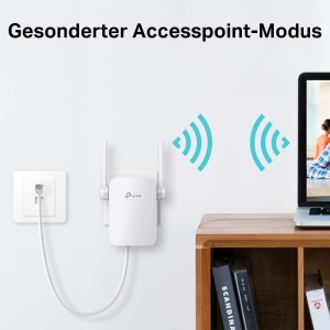 Repetitor Wi-Fi TP-Link RE305 AC1200, 1167 Mbits, 2 antene externe, alb - Img 6