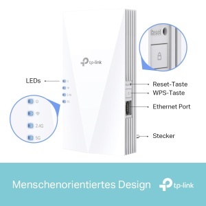 Repetitor WiFi TP-Link RE500X AX1500, 1200 Mbps 5GHz, 300 Mbps 2.4GHz - Img 2