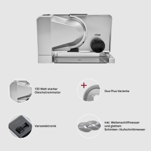 ritter serano 7 Duo Plus Feliator electric multifunctional si feliator din metal, Fabricat in Germania - Img 3