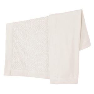 Roba Babydecke Seashells Oyster 80 x 80 cm - Patura din bumbac organic, alba