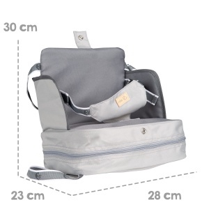 Roba Boostersitz Little Stars Sitzerhohung pentru copii Gri deschis Material rezistent Canvas - Img 6