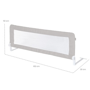 Roba Rausfallschutz Klipp-Klapp 100 cm - Protectie pentru pat copii - Culoare gri - Img 6