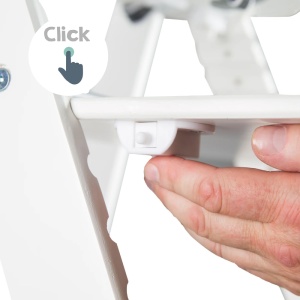 Roba Sit Up Click Scaun Inalt Evolutiv din Lemn Alb pentru Copii si Tineret - Img 4