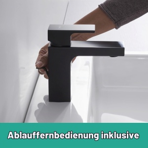 Robinet baie hansgrohe Vernis Shape, mattschwarz, EcoSmart, 95 mm - Img 5
