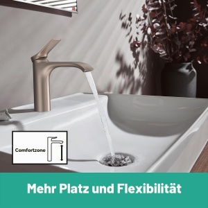 Robinet baie hansgrohe Vivenis 75020821 cu 1 maner, finisaj nichel periat, 17,8 cm - Img 3