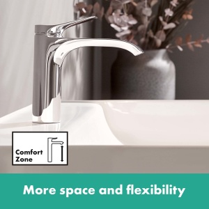Robinet de baie hansgrohe Vivenis, crom, economisire apa, inaltime 110 mm - Img 5