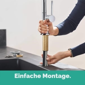 Robinet de bucatarie hansgrohe Talis M54, 1 levier, crom, cu dus retractabil - Img 8