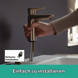 Robinet monocomanda hansgrohe Talis E, Bronz Periat, 110mm, EcoSmart - Img 9