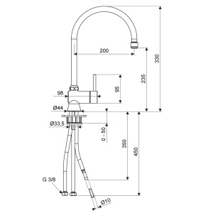 Robinet monocomanda STIEBEL ELTRON 232611 pentru boiler cu apa calda, design modern - Img 3