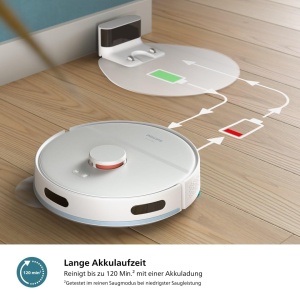 Robot aspirator si mop Philips Homerun Seria 2000 XU200025 6000Pa navigatie laser Alb Arctic - Img 5