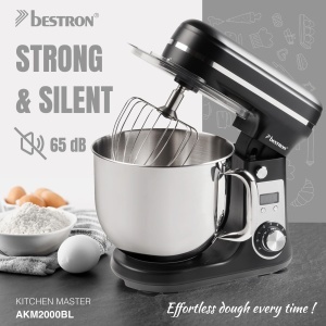 Robot de bucatarie Bestron Super Silent 4-in-1 6L 6 viteze motor DC Negru - Img 2