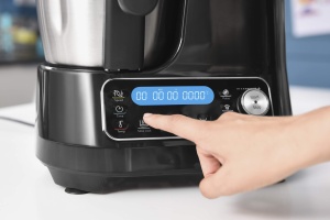 Robot de bucatarie multifunctional Moulinex HF4568 Clickchef | 12 viteze + impulsuri | 5 programe automate + mod manual | 3,6 L | Cantar integrat | Atasament pentru abur + carte de retete | Negru - Img 4