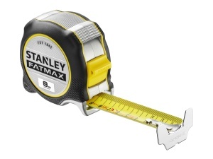 Rola de masurare STANLEY FATMAX XTREME 8m, cu frana de deget, latime 32mm