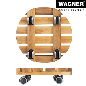 Rola pentru plante WAGNER NATURE 34 cm, din lemn de erle FSC, 100 kg - Img 6