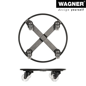 Rola pentru plante WAGNER SKELETT SMALL - 25 cm, 60 kg, negru mat - Img 6